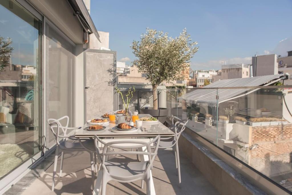 Luxury Acropolis View Apartment-Living Stone Black Pearl 아테네 외부 사진
